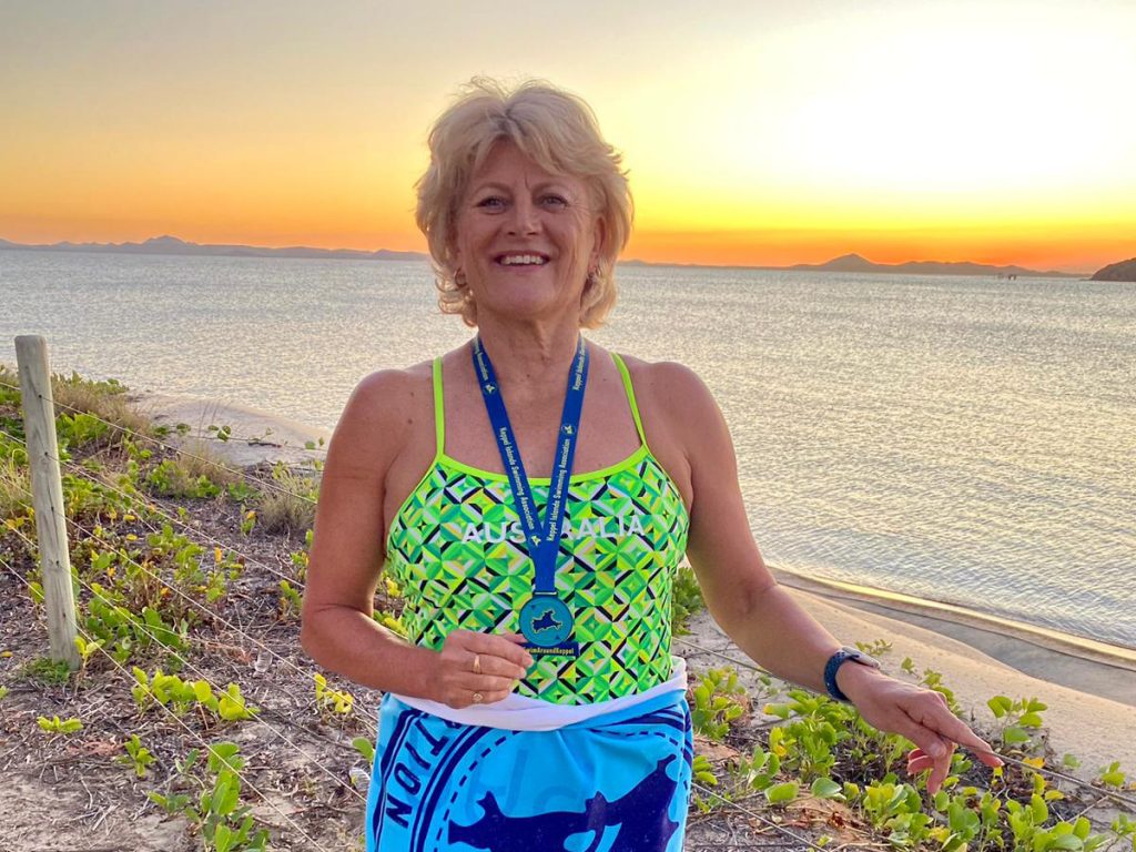 Keppel Swim Makes Six for Sue